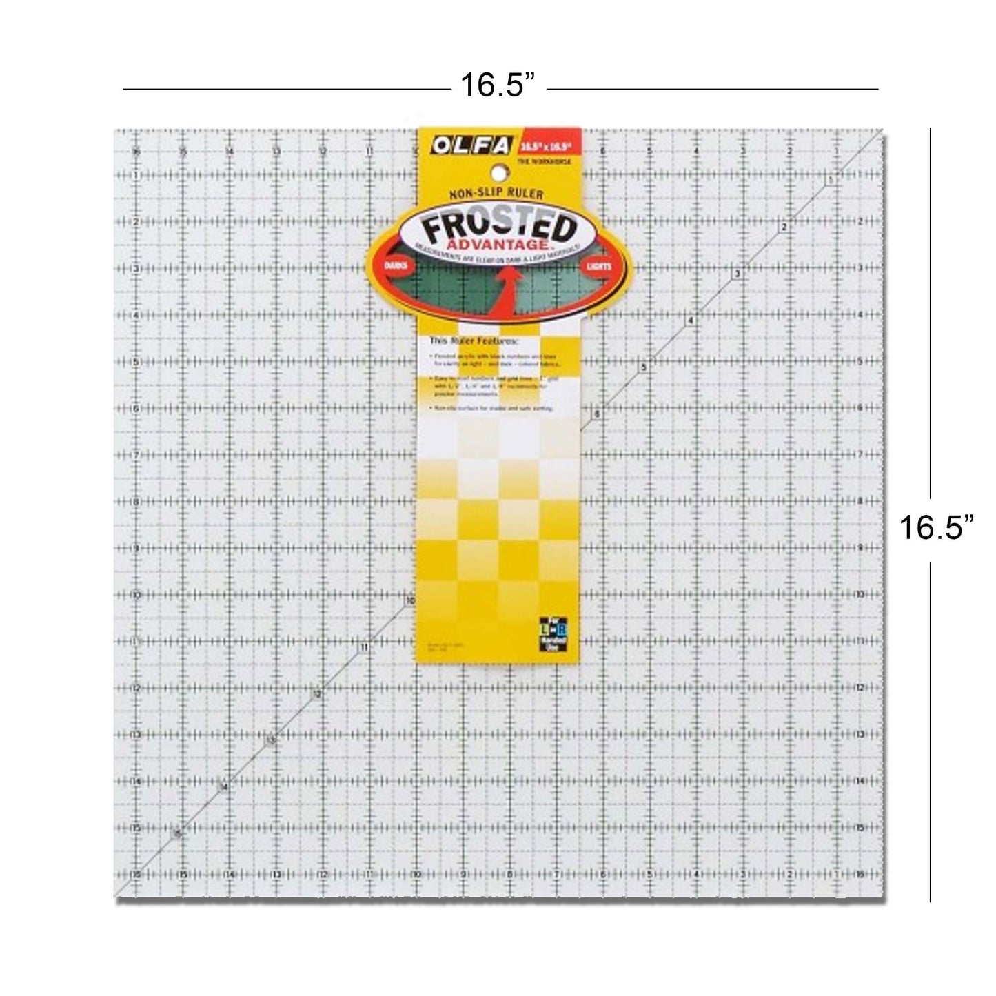 OLFA Frosted Non-Slip Quilting Rulers