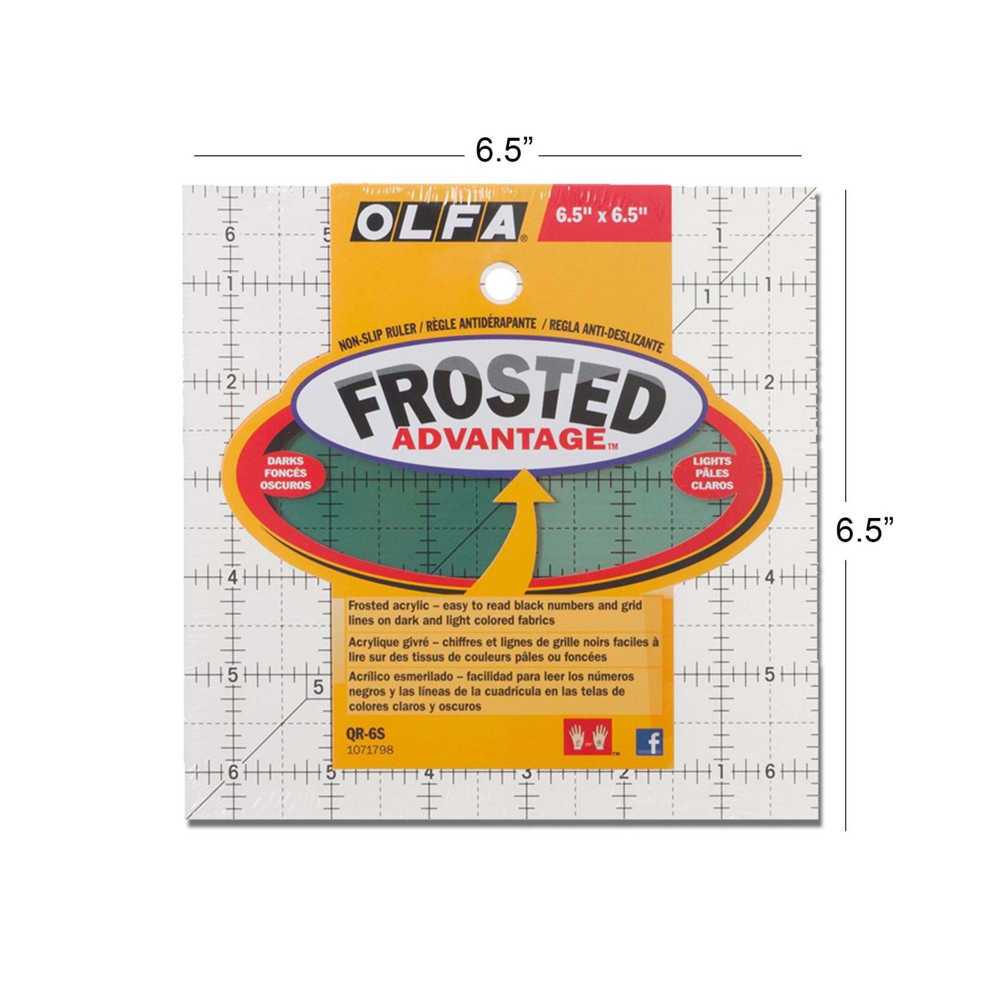 OLFA Frosted Non-Slip Quilting Rulers