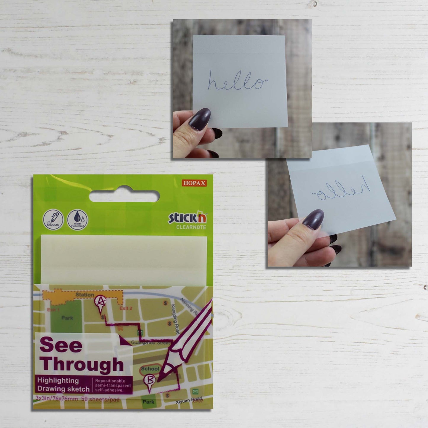 Stick'n Translucent Sticky Notes