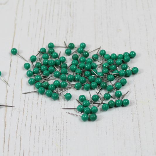 5mm Green Map Pins 25 Bags x500