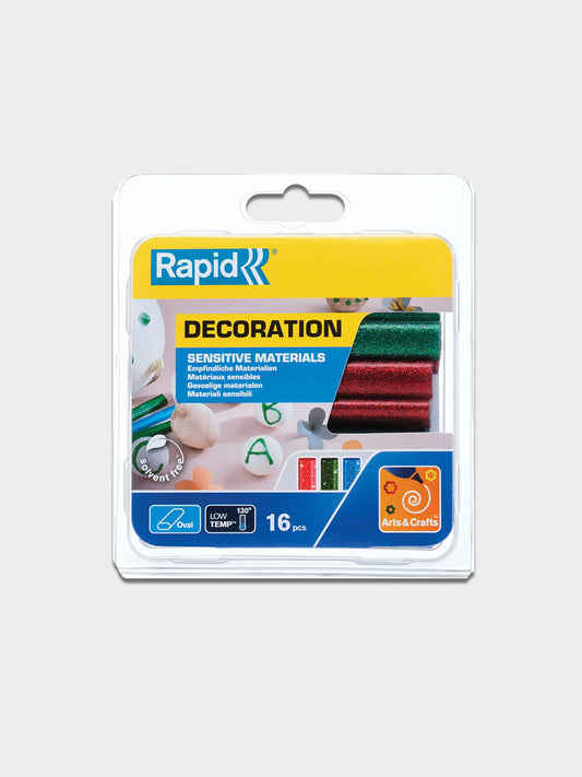 Rapid 9mm Oval Glitter Hot Glue Sticks