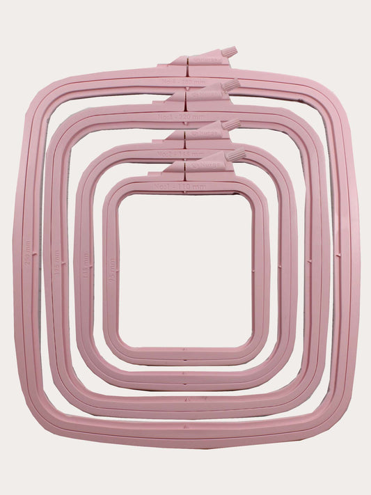 Nurge Pink Rectangular Embroidery Hoops