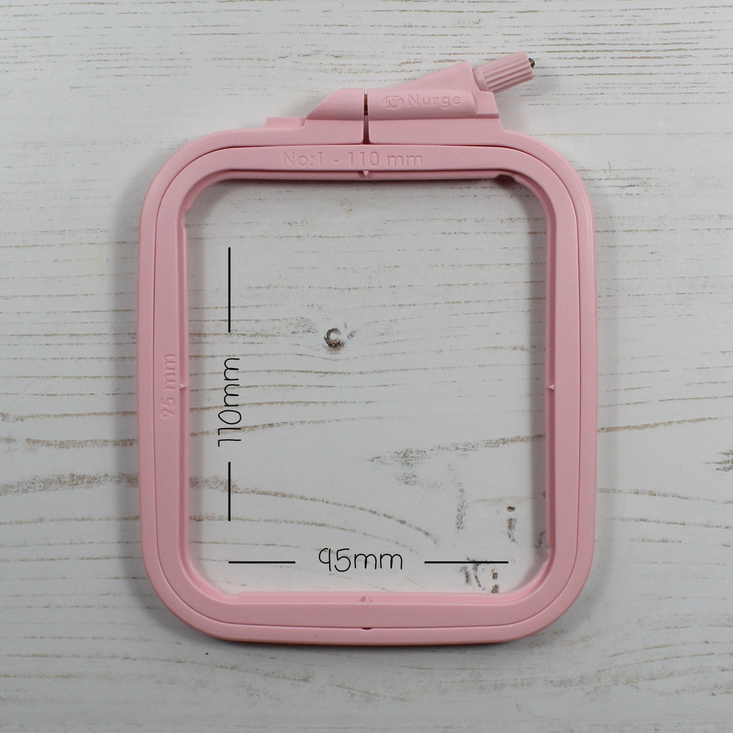 Nurge Pink Rectangular Embroidery Hoops