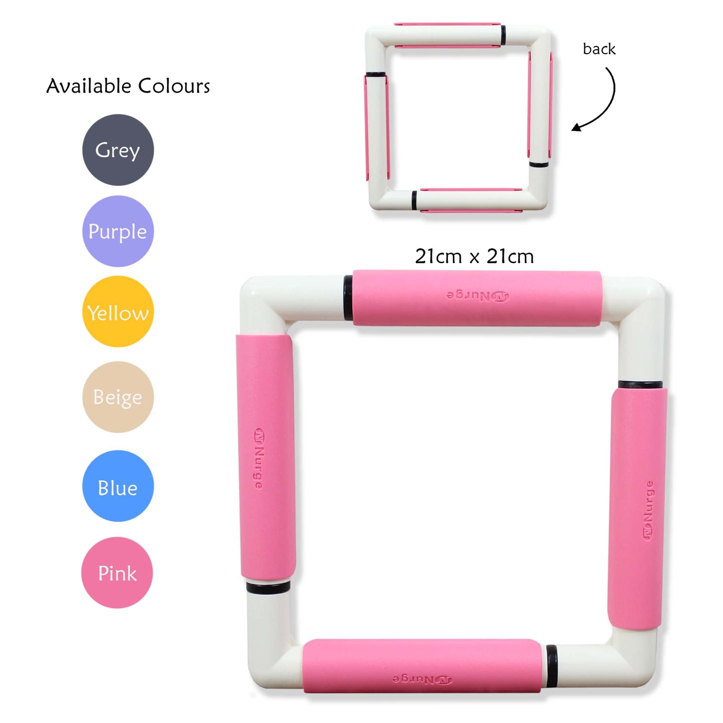 Nurge Embroidery Snap Frame 21cm x 21cm