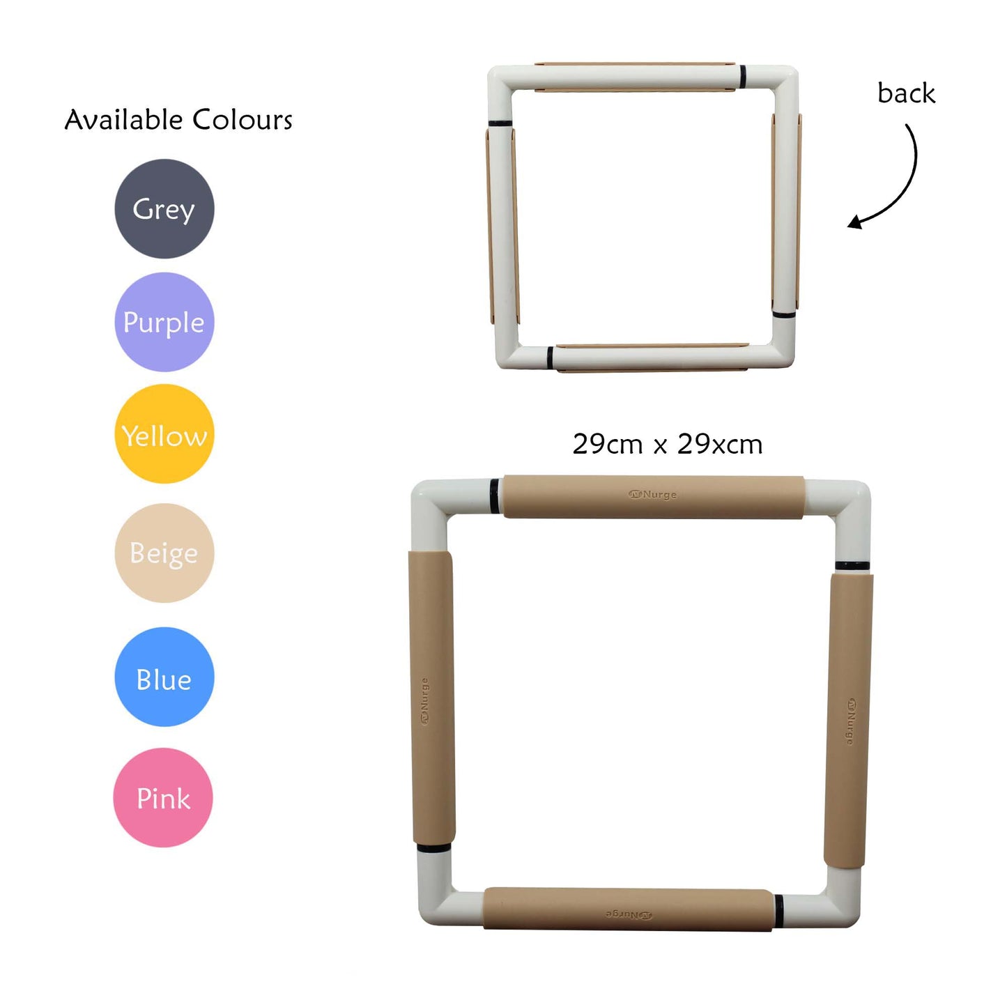 Nurge Embroidery Snap Frame 29cm x 29cm