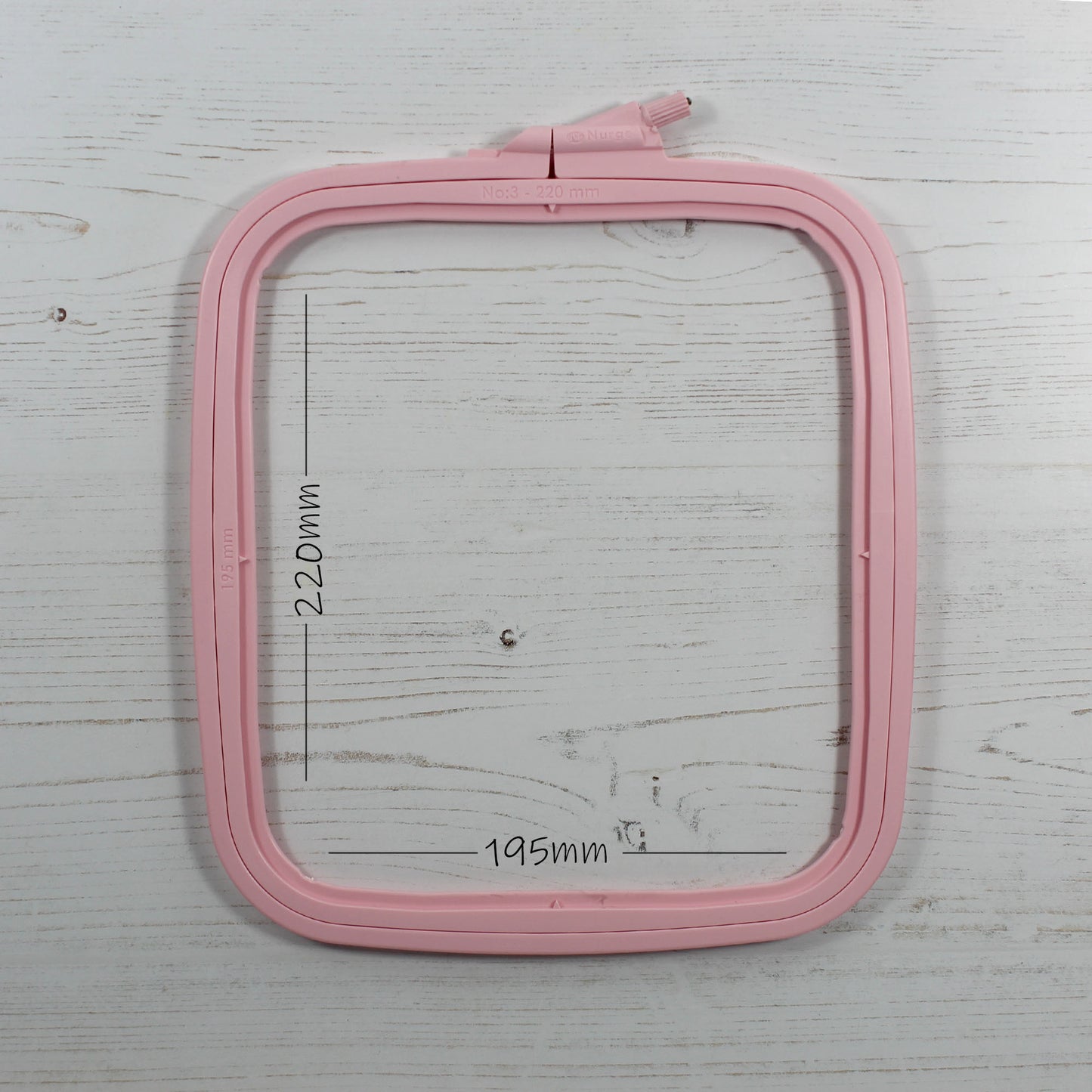 Nurge Pink Rectangular Embroidery Hoops