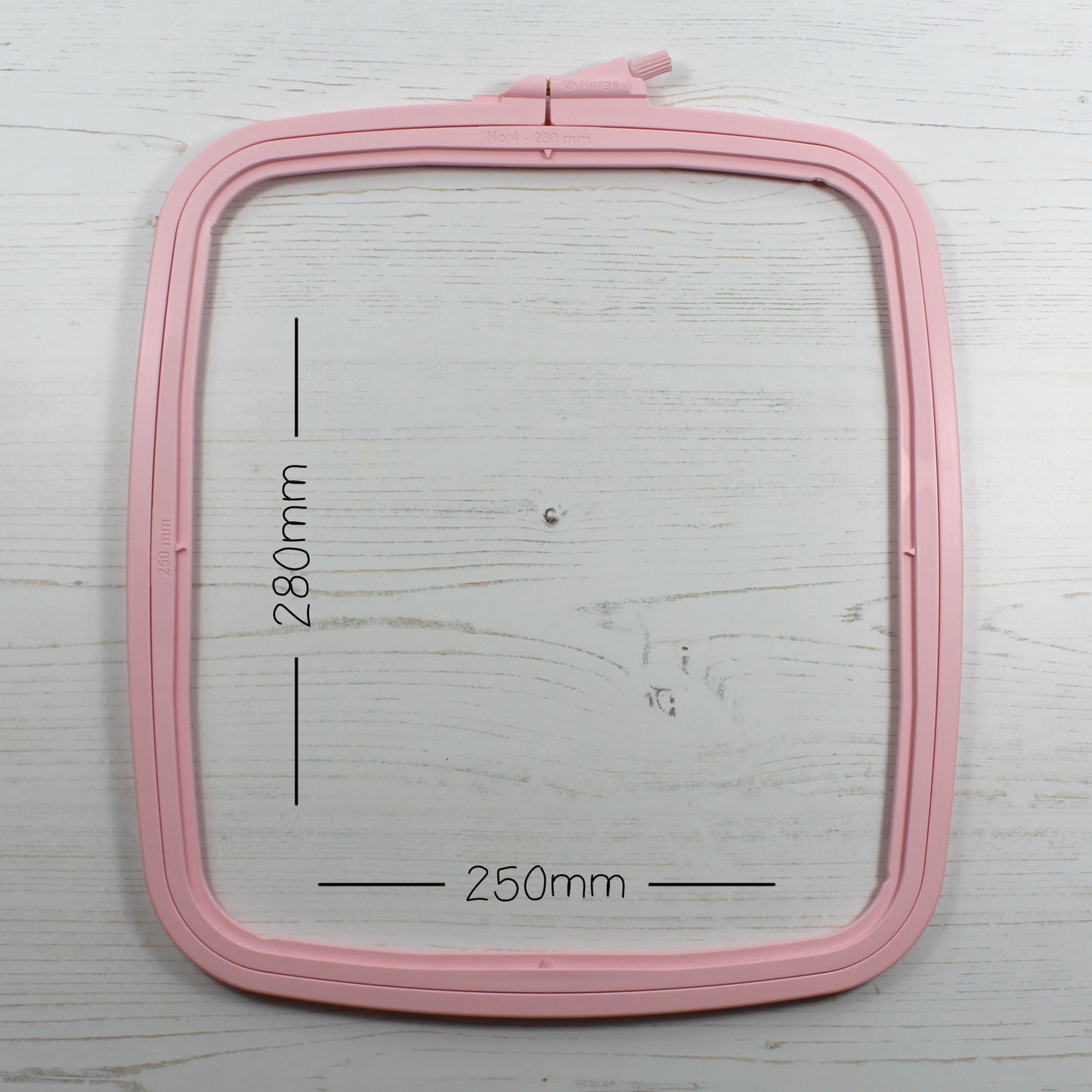 Nurge Pink Rectangular Embroidery Hoops