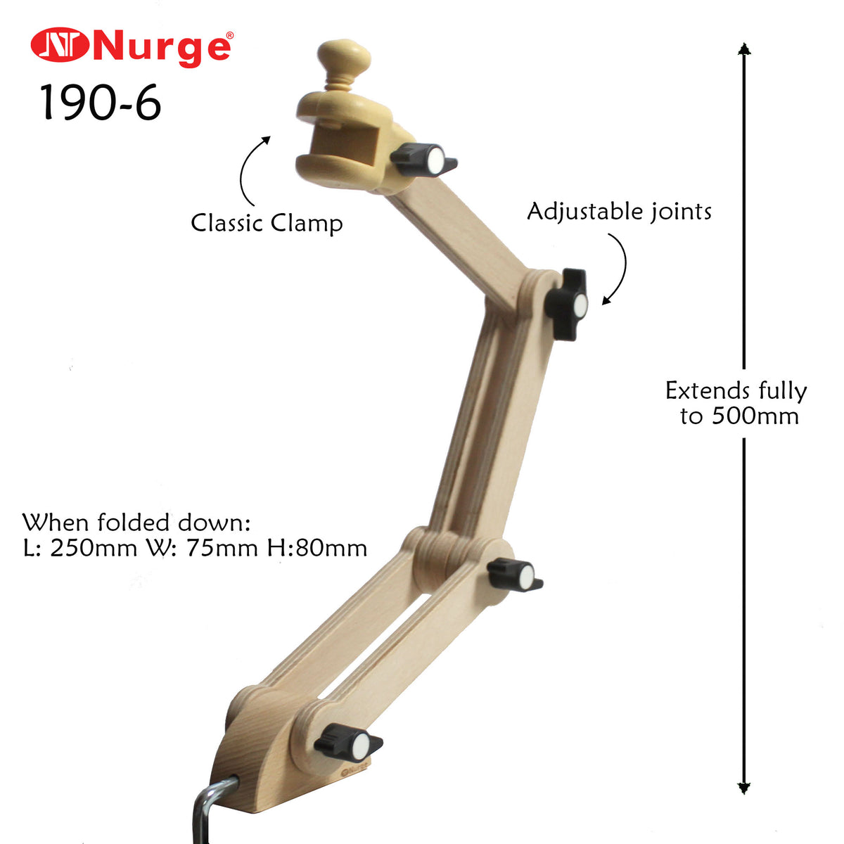 Nurge Table Mount Stand with Classic Clamp