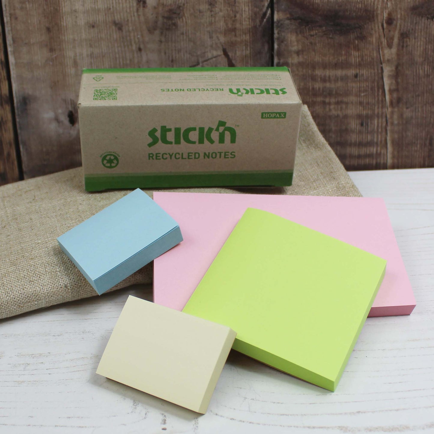Stick'n Recycled Paper Sticky Notes