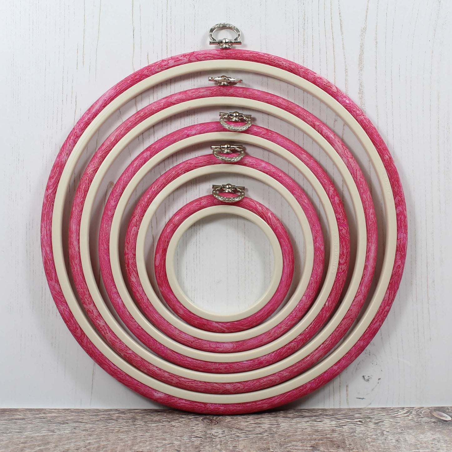 Nurge Pink Round Flexi Hoops