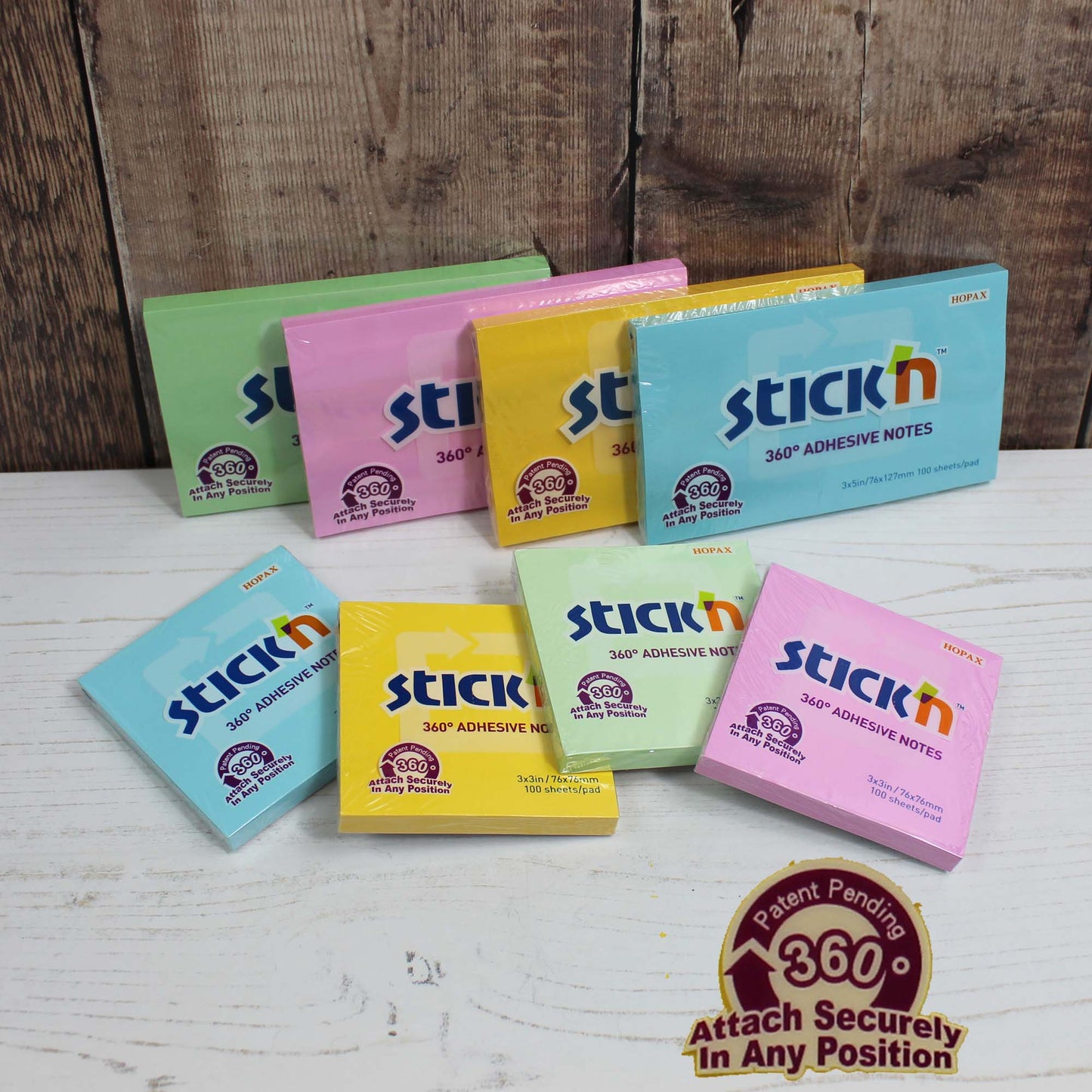 Stick'n 360° Adhesive Notes