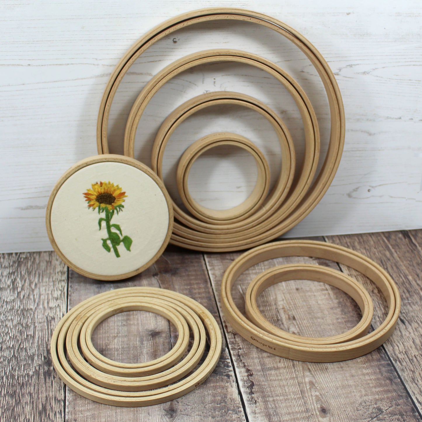 Nurge Screwless Wooden Embroidery Hoops