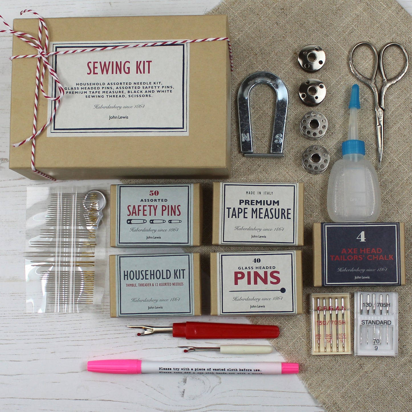 Sewing Kit with 18 Essentials Dressmaking Items