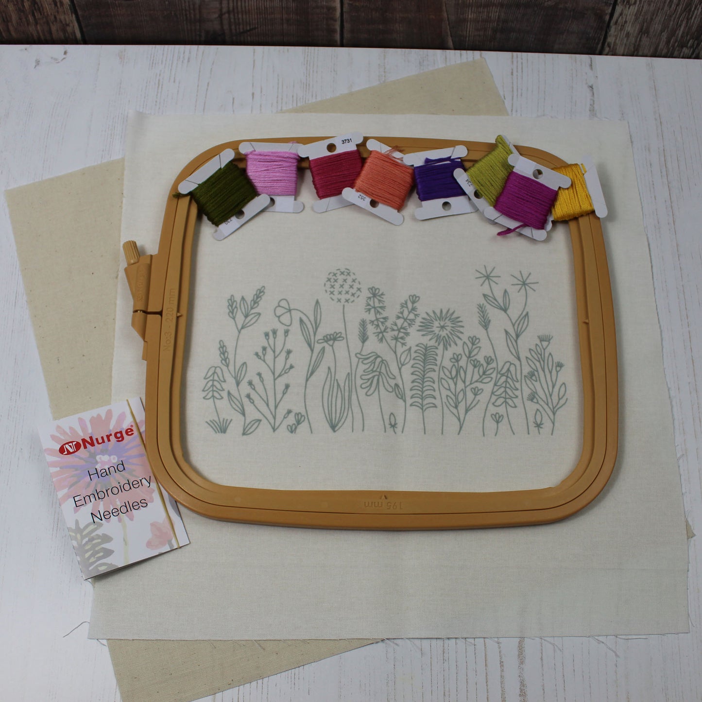 Beginner Embroidery Kit - Meadow Flowers