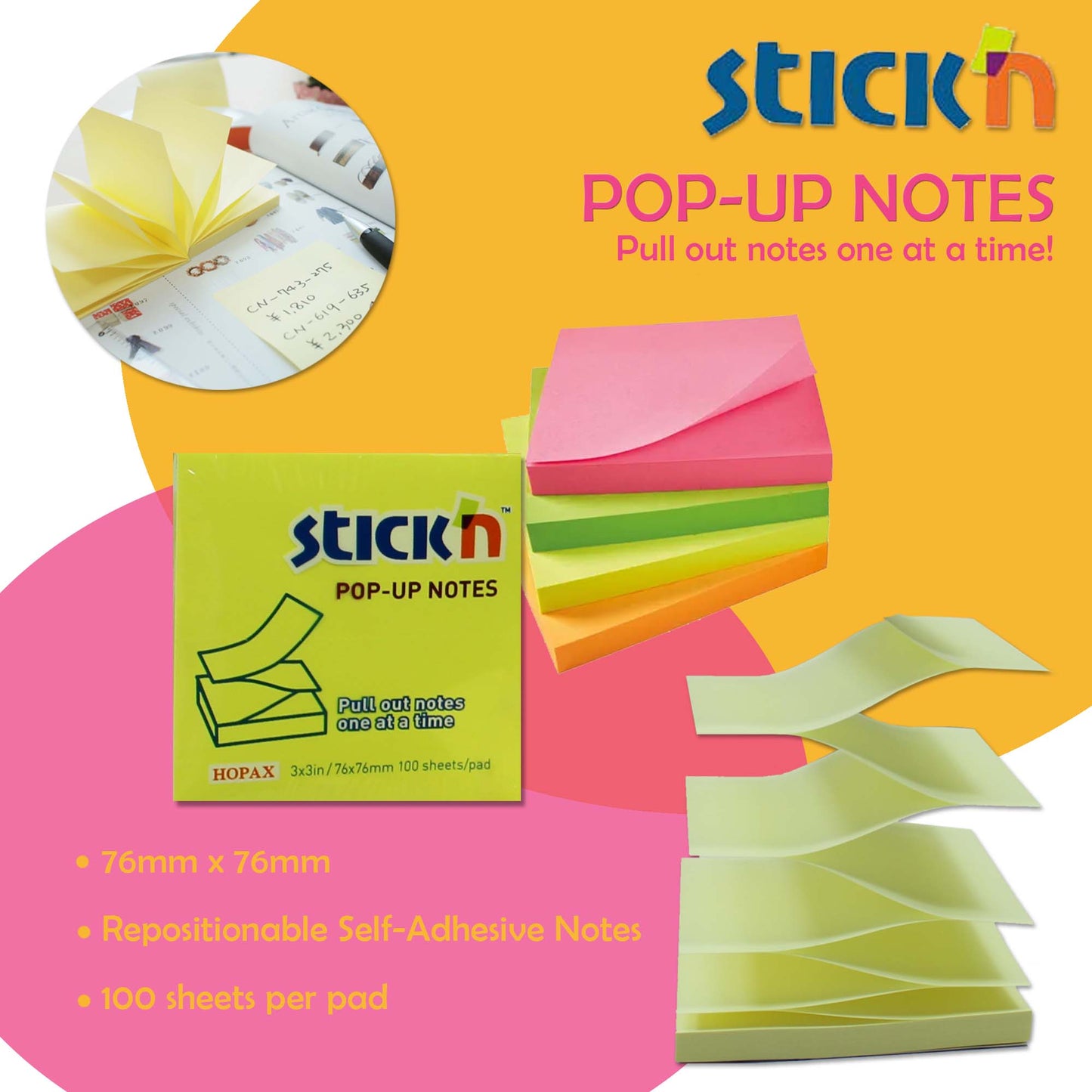 Stick'n Pop-Up Notes