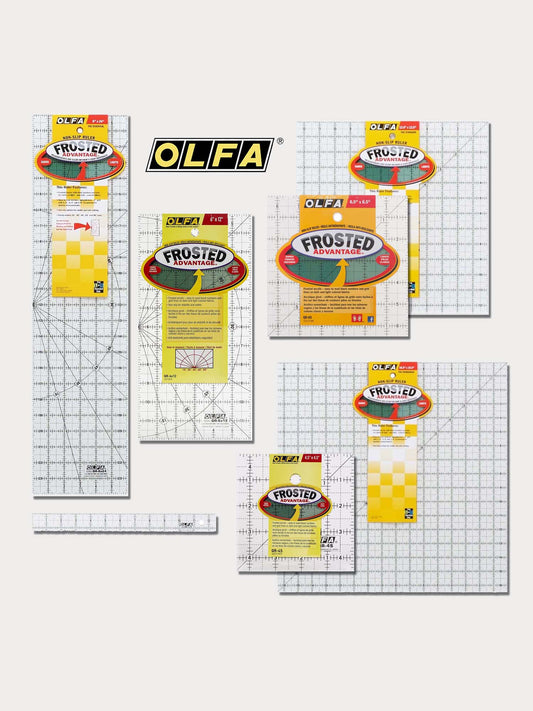 OLFA Frosted Non-Slip Quilting Rulers