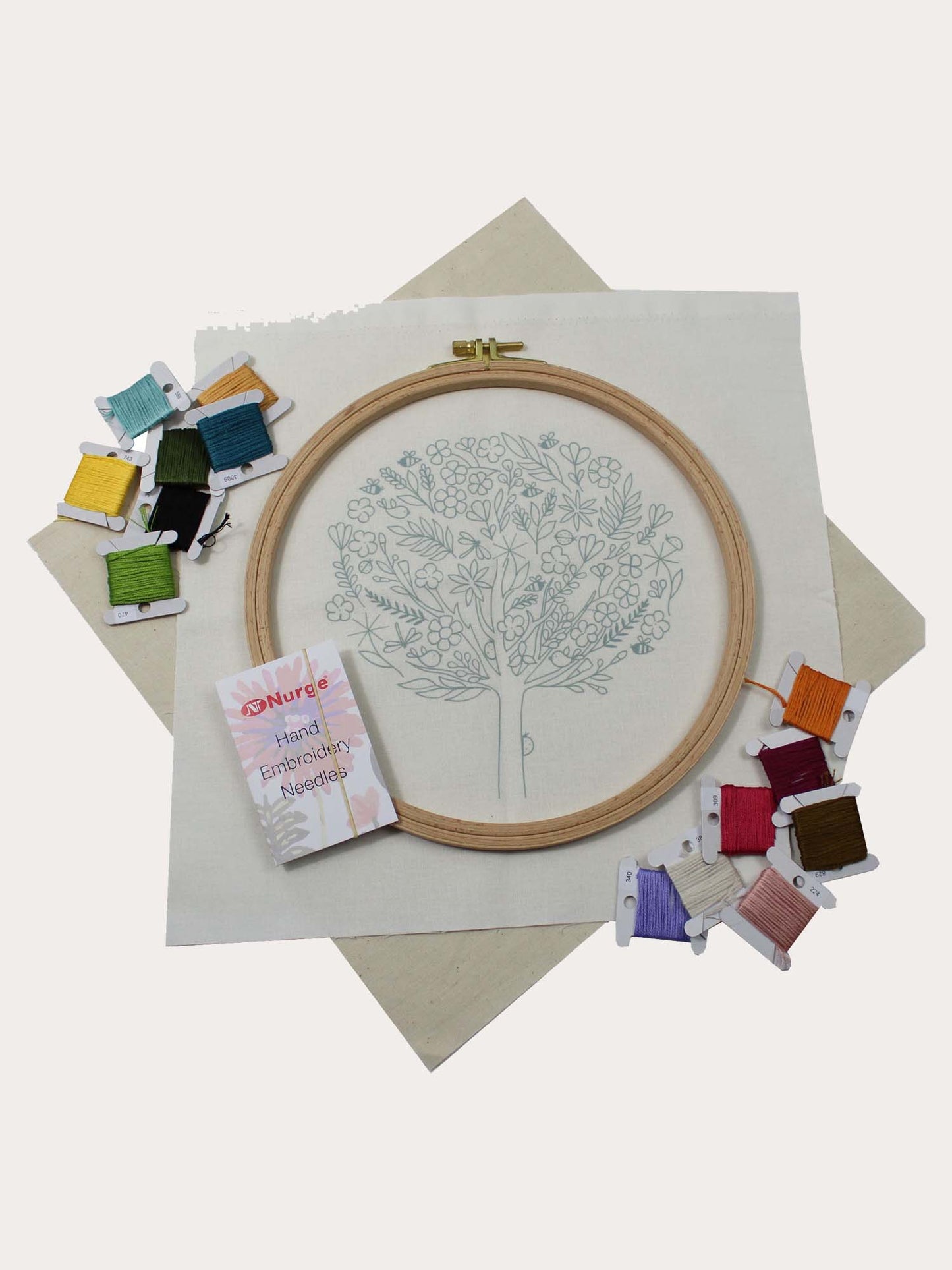 Beginner Embroidery Kit - Bugs in Bloom